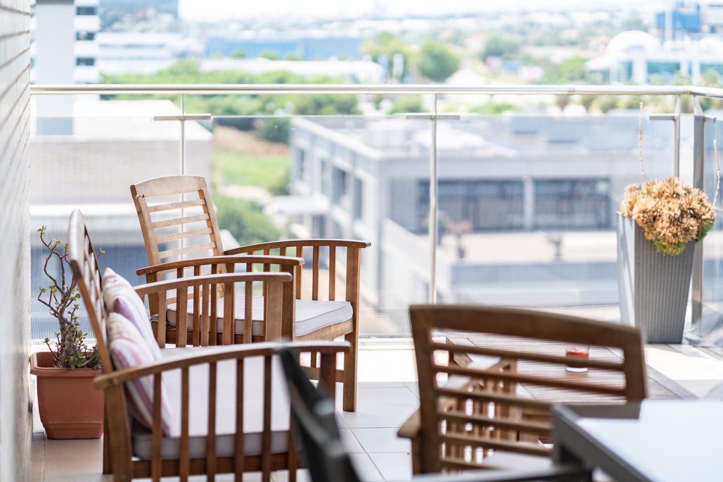 Terraza con vistas del ático vendido en Mataró, Maresme Realtors